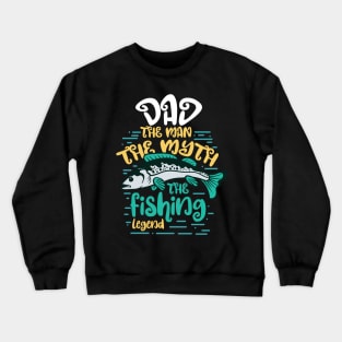 Funny Fishing Motive Crewneck Sweatshirt
